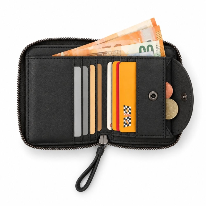 Preview: MIDI ZIP WALLET BLACK